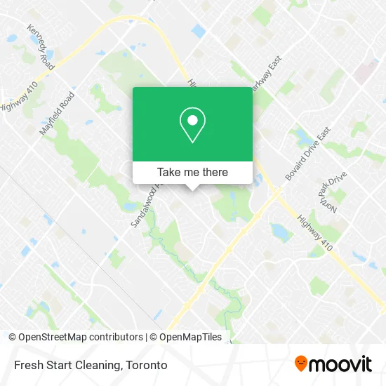 Fresh Start Cleaning map