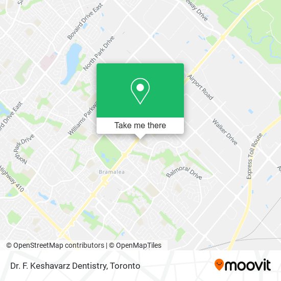 Dr. F. Keshavarz Dentistry map