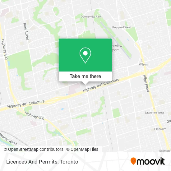 Licences And Permits map