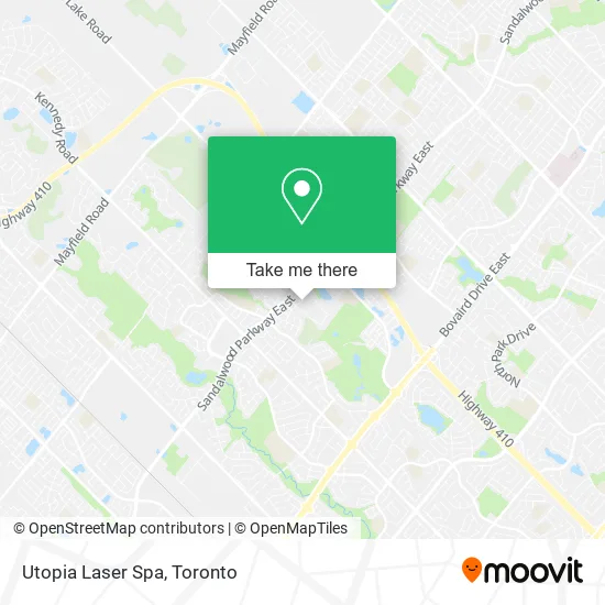 Utopia Laser Spa map