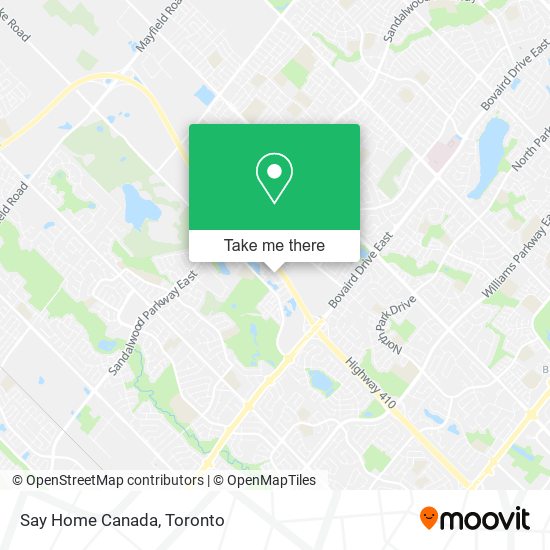 Say Home Canada map