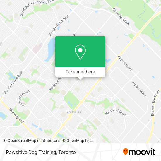 Pawsitive Dog Training map
