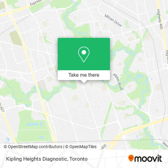 Kipling Heights Diagnostic map
