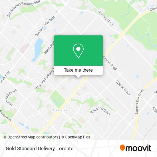 Gold Standard Delivery map