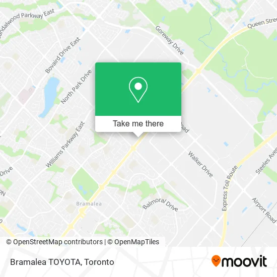 Bramalea TOYOTA map
