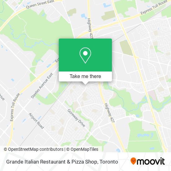 Grande Italian Restaurant & Pizza Shop plan