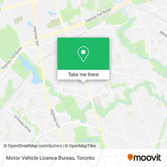 Motor Vehicle Licence Bureau map