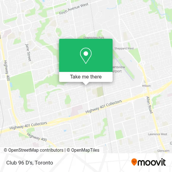 Club 96 D's map