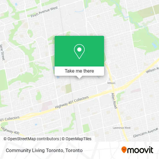 Community Living Toronto map