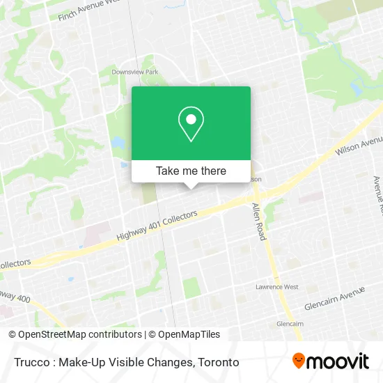 Trucco : Make-Up Visible Changes map