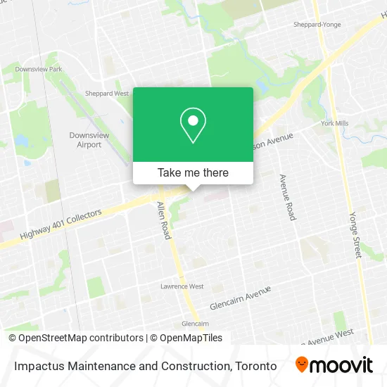 Impactus Maintenance and Construction map