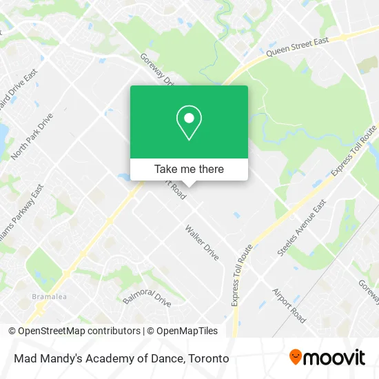 Mad Mandy's Academy of Dance map