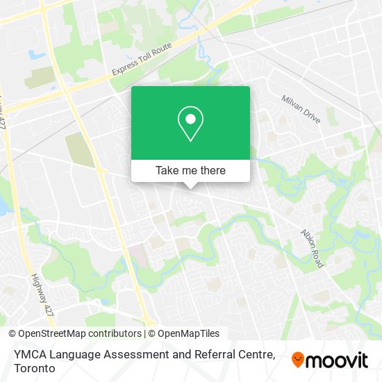 YMCA Language Assessment and Referral Centre map