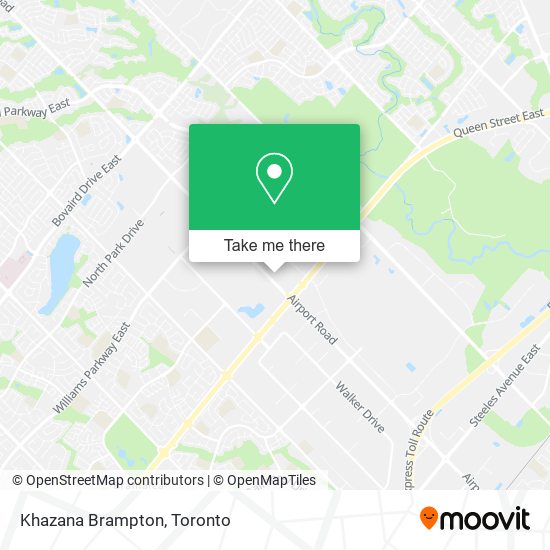 Khazana Brampton map