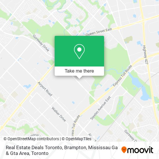 Real Estate Deals Toronto, Brampton, Mississau Ga & Gta Area plan