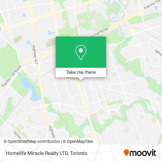 Homelife Miracle Realty LTD map