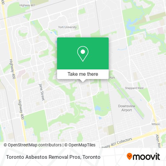 Toronto Asbestos Removal Pros map