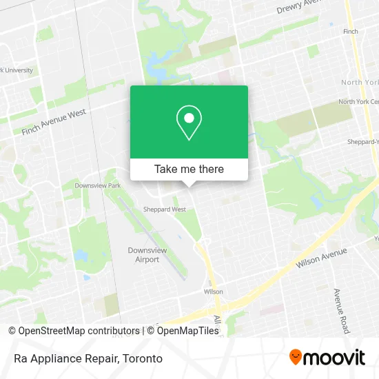 Ra Appliance Repair map