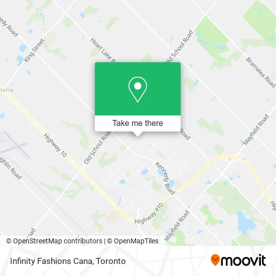 Infinity Fashions Cana map