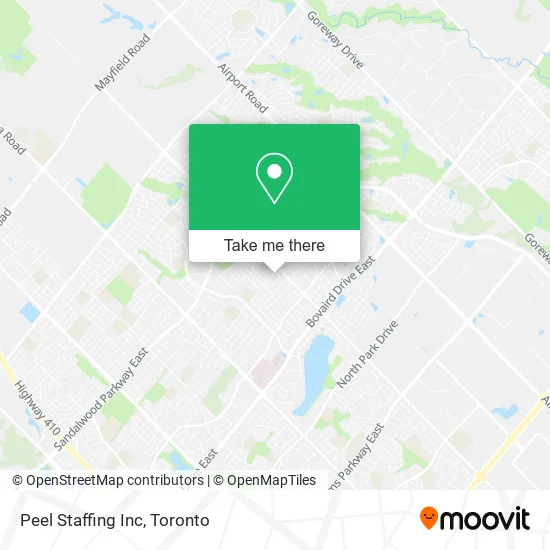 Peel Staffing Inc map
