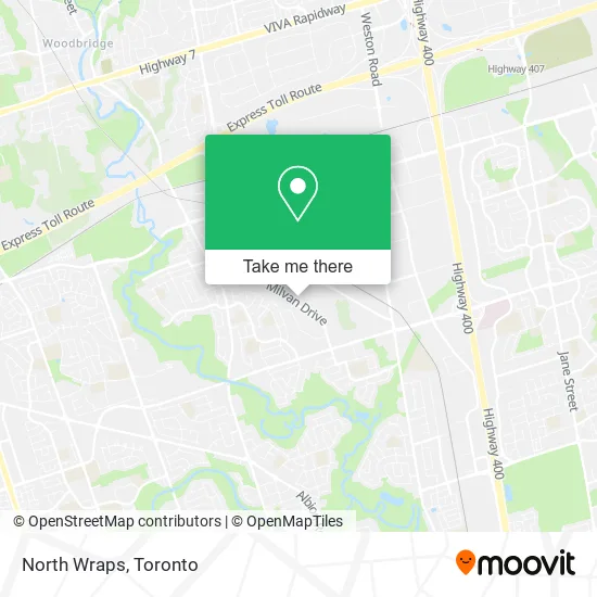 North Wraps map