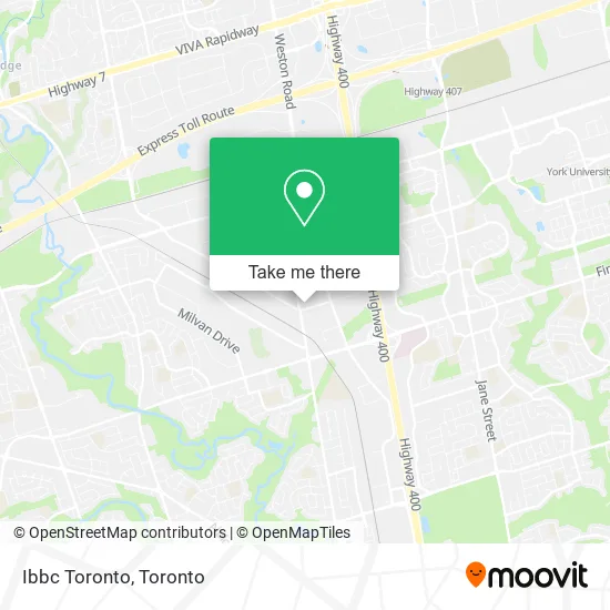 Ibbc Toronto map