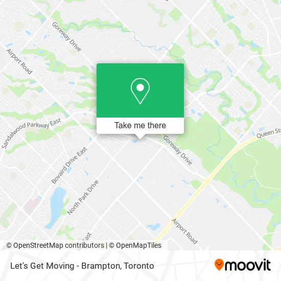 Let's Get Moving - Brampton map