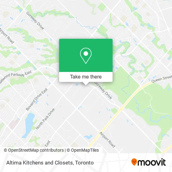 Altima Kitchens and Closets map