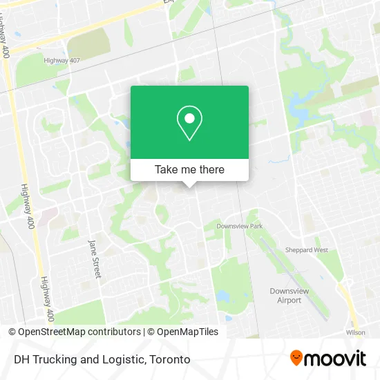 DH Trucking and Logistic map