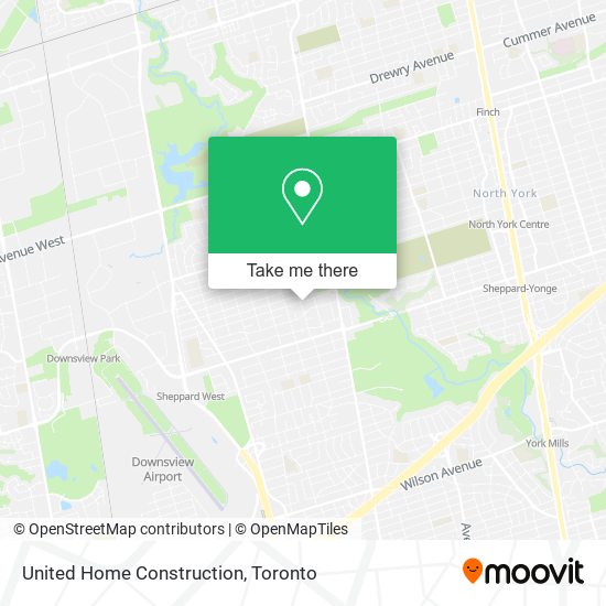 United Home Construction map