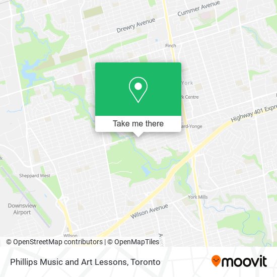 Phillips Music and Art Lessons map