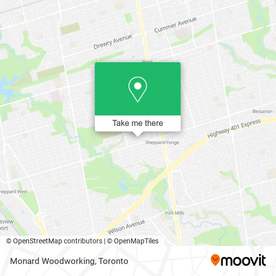 Monard Woodworking map