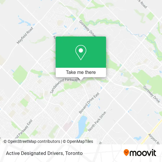 Active Designated Drivers map