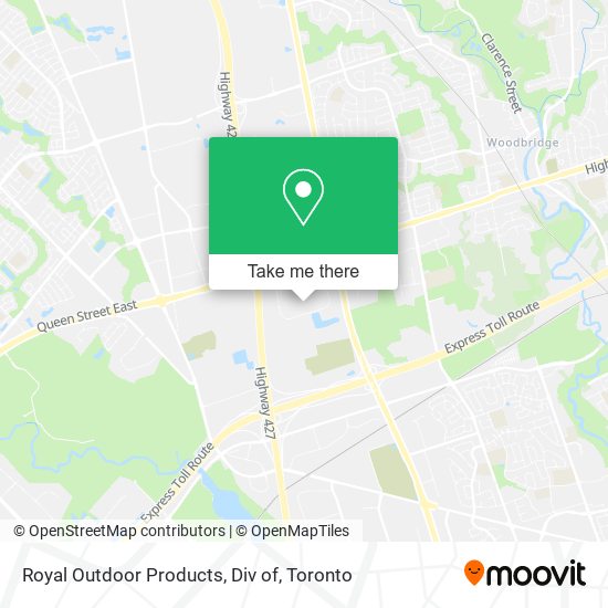 Royal Outdoor Products, Div of map