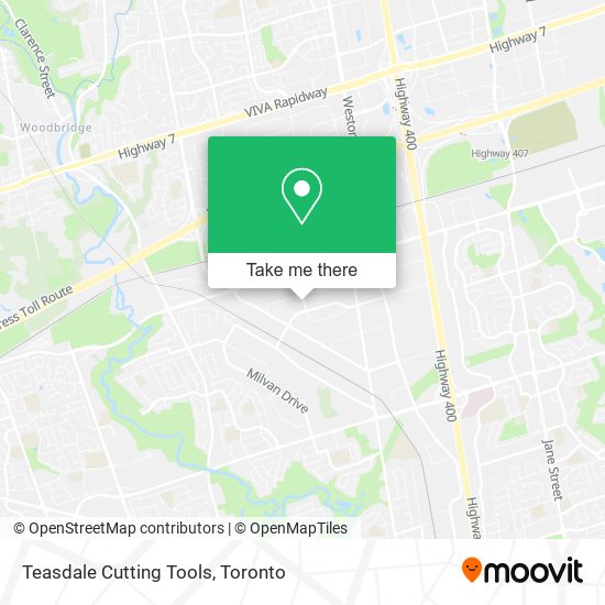 Teasdale Cutting Tools map