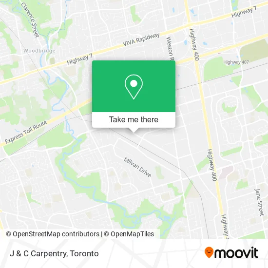 J & C Carpentry map