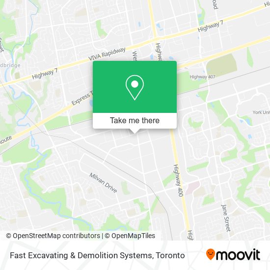 Fast Excavating & Demolition Systems map