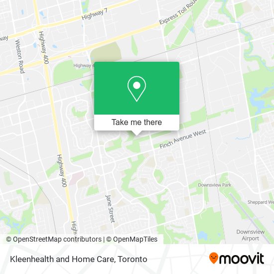 Kleenhealth and Home Care map