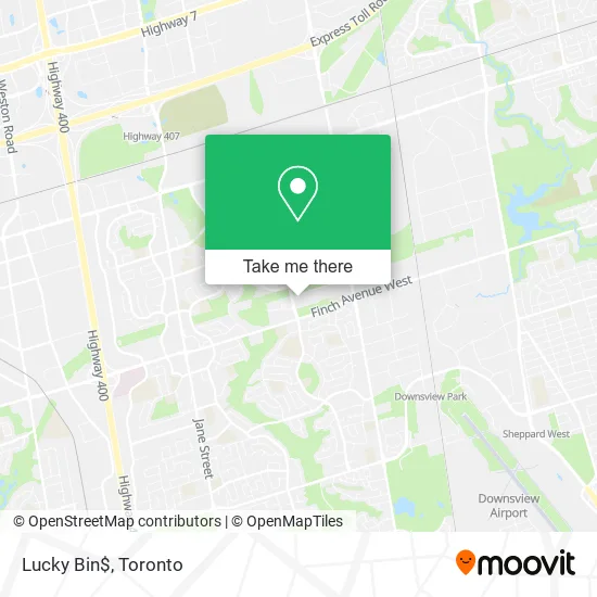 Lucky Bin$ map