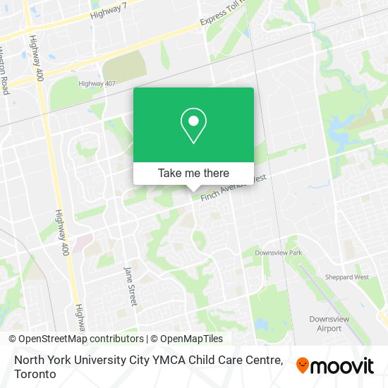 North York University City YMCA Child Care Centre map