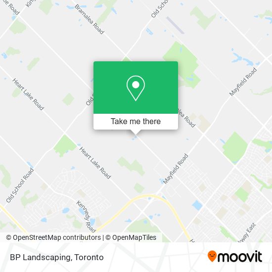 BP Landscaping map