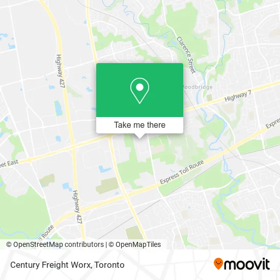 Century Freight Worx map