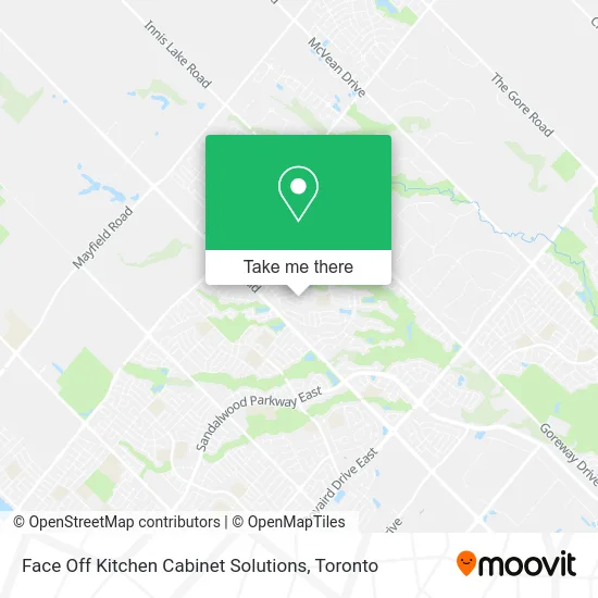 Face Off Kitchen Cabinet Solutions map