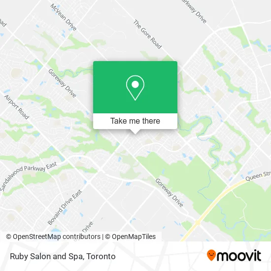 Ruby Salon and Spa map