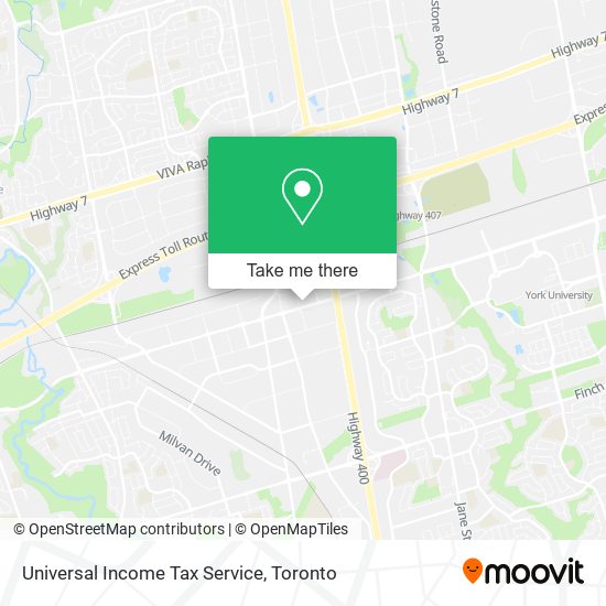 Universal Income Tax Service map
