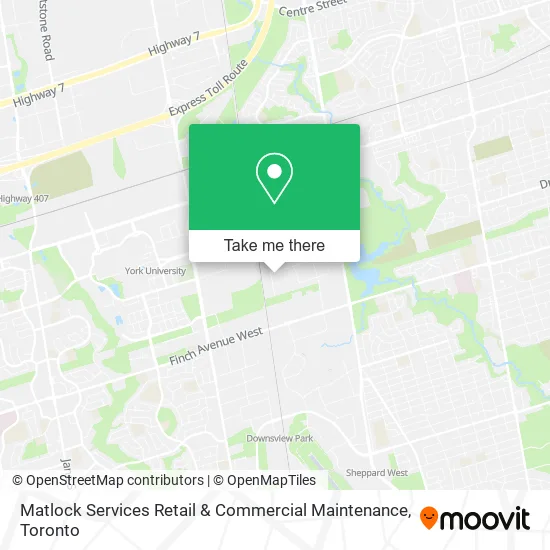 Matlock Services Retail & Commercial Maintenance map