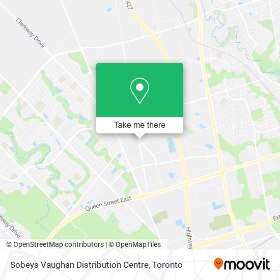 Sobeys Vaughan Distribution Centre map