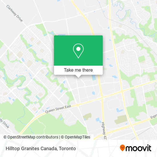 Hilltop Granites Canada map
