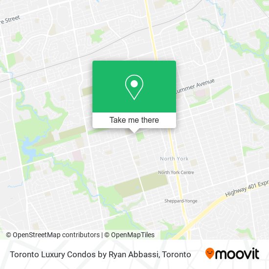 Toronto Luxury Condos by Ryan Abbassi map