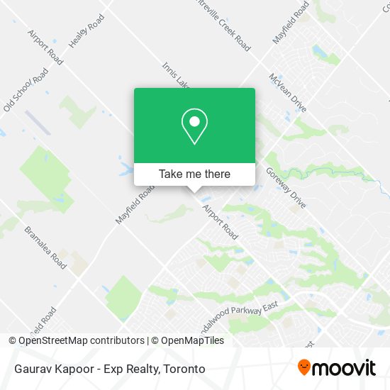 Gaurav Kapoor - Exp Realty map